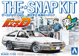 Aoshima The Snap Kit 1/32 Takumi's Hachiroku Plastic Model (Initial D)