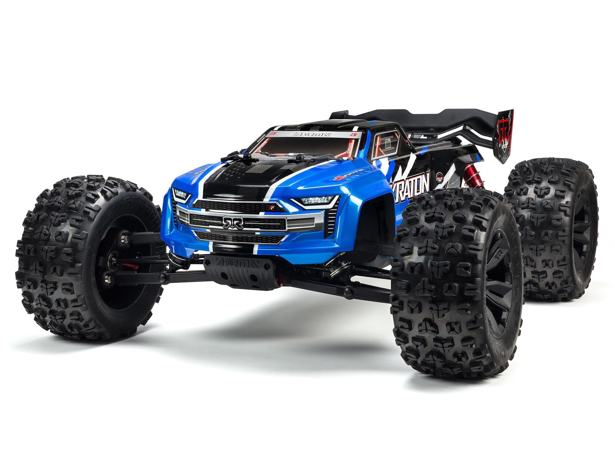 Arrma 1/8 KRATON 6S V5 4WD BLX Speed Monster Truck with Spektrum Firma RTR - Blue