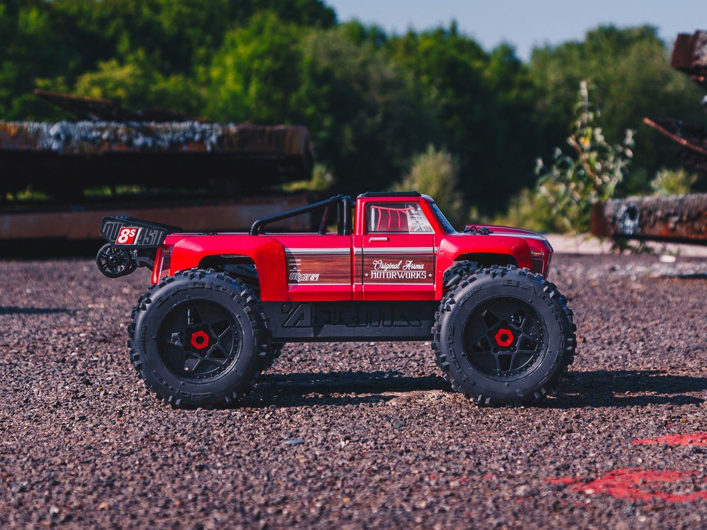OUTCAST 4X4 8S BLX 1/5th Stunt Truck Red