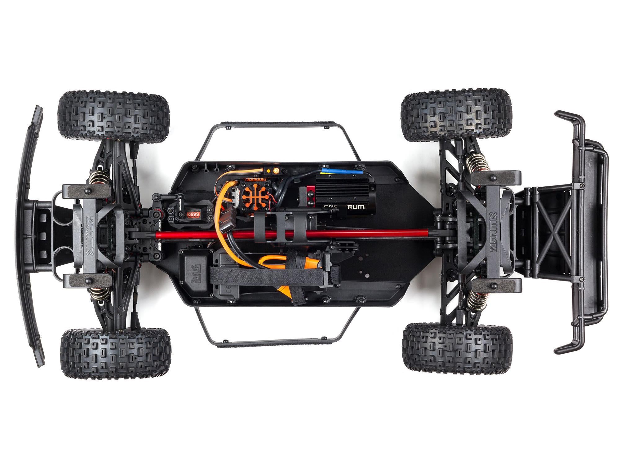 Arrma 1/7 MOJAVE 6S V2 4WD BLX Desert Truck with Spektrum Firma RTR, Green/Black