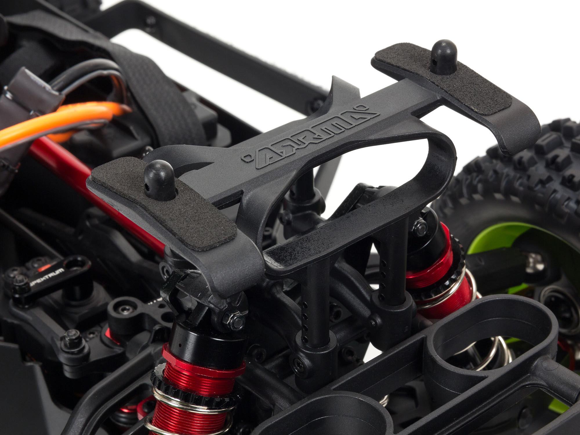 Arrma 1/7 MOJAVE 6S V2 4WD BLX Desert Truck with Spektrum Firma RTR, Red/Black