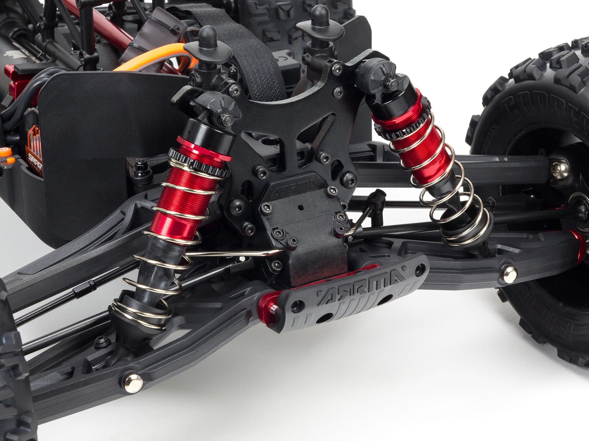 Arrma 1/8 KRATON 6S V5 4WD BLX Speed Monster Truck with Spektrum Firma RTR - Red