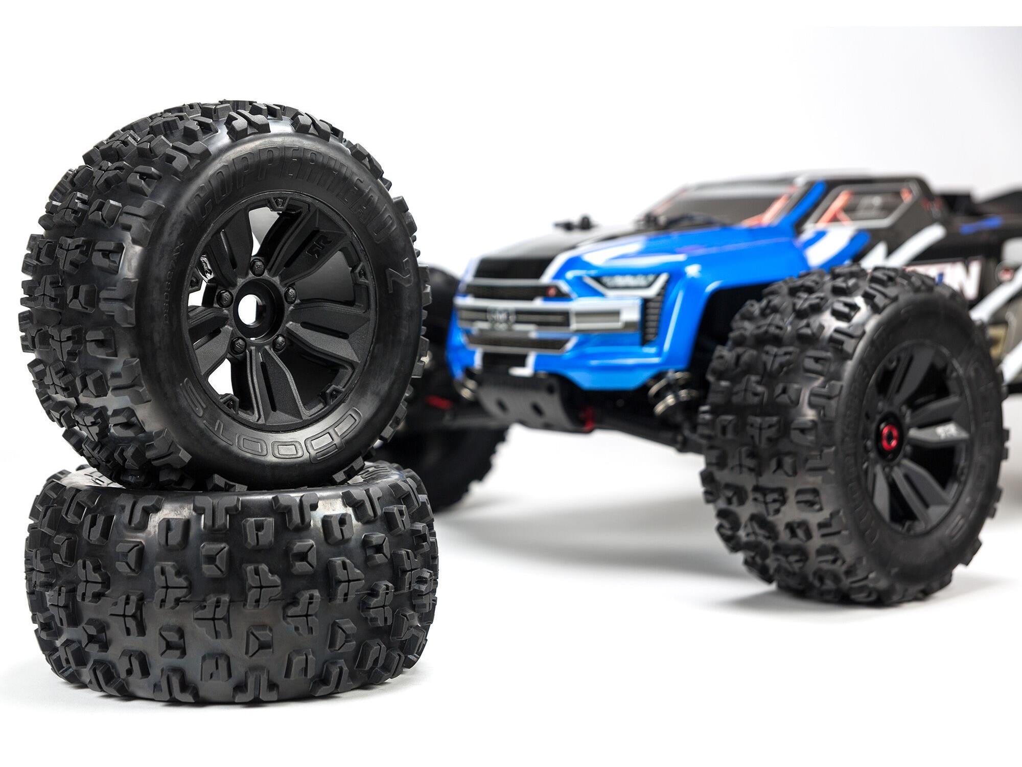 Arrma 1/8 KRATON 6S V5 4WD BLX Speed Monster Truck with Spektrum Firma RTR - Blue