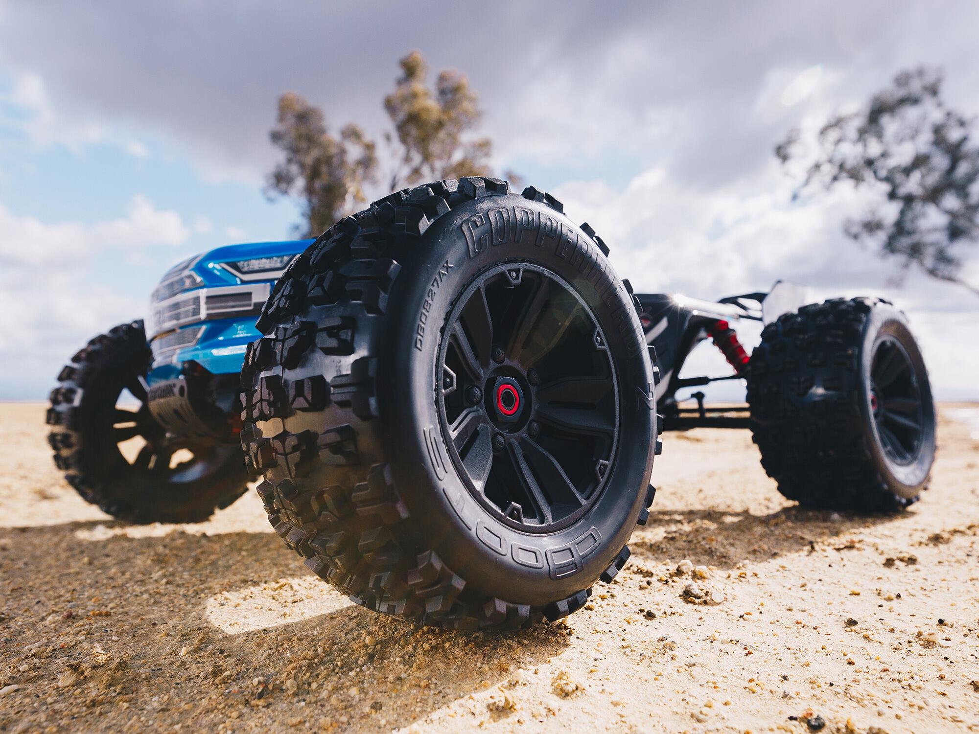 Arrma 1/8 KRATON 6S V5 4WD BLX Speed Monster Truck with Spektrum Firma RTR - Blue