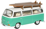 Oxford VW Bus Pastel Green/White w.Surfboards 76VW007