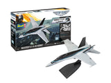 Revell Model Set 64965 Maverick's F/A-18 Hornet Includes Paints, Glue & Brush - DC Models