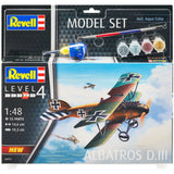 Revell Model Set 64973 Albatros D.III Includes Paints, Glue & Brush - DC Models