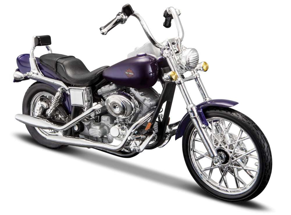 Maisto Harley-Davidson XDWG Dyna Wide Glide 2001 Purple - DC Models