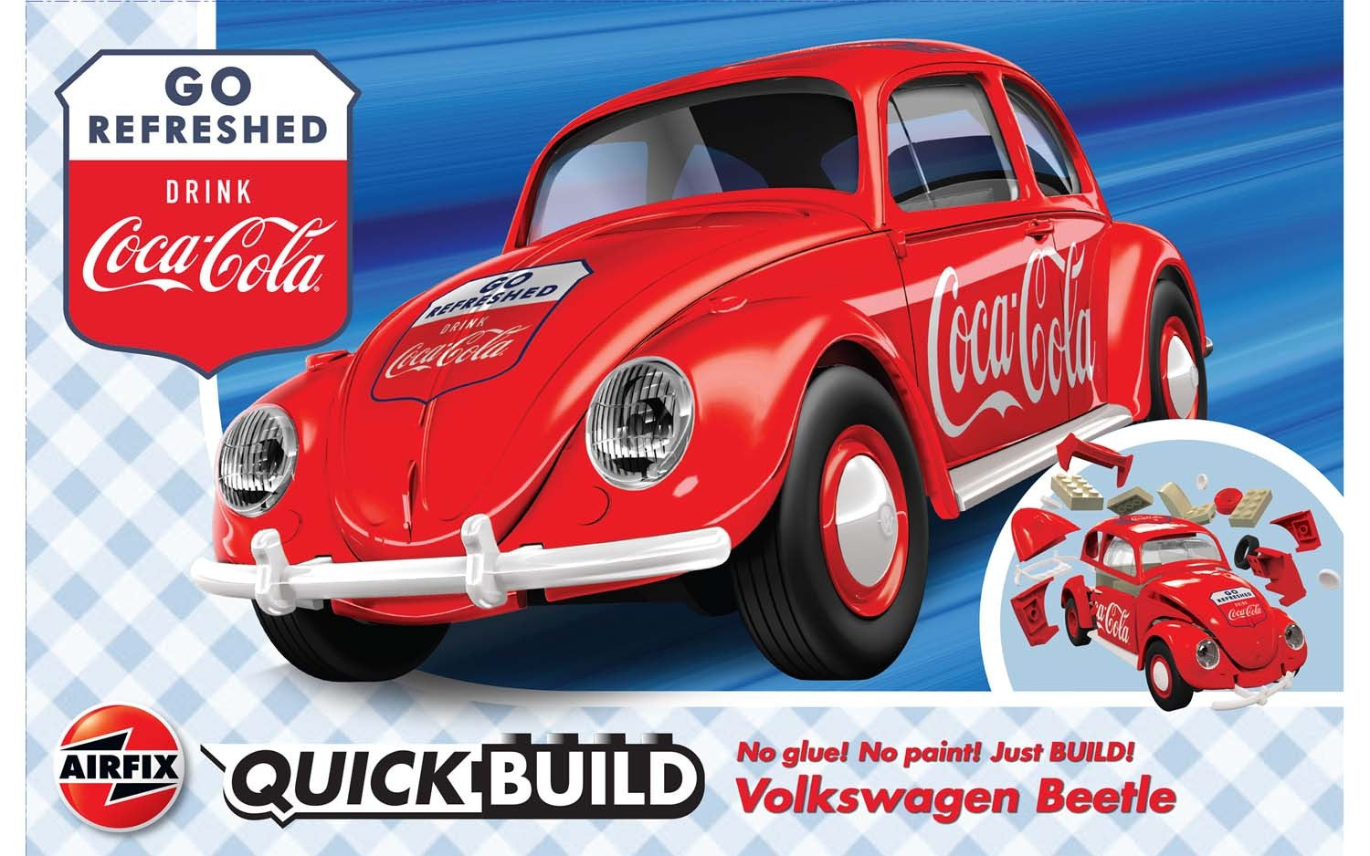 Airfix QUICKBUILD Coca-Cola® VW Beetle - DC Models
