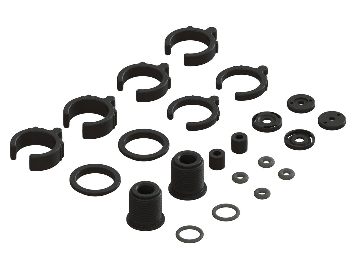 Arrma Shock Repair Kit for 3S Car (Parts & O-Ring Set - 2 Shocks)