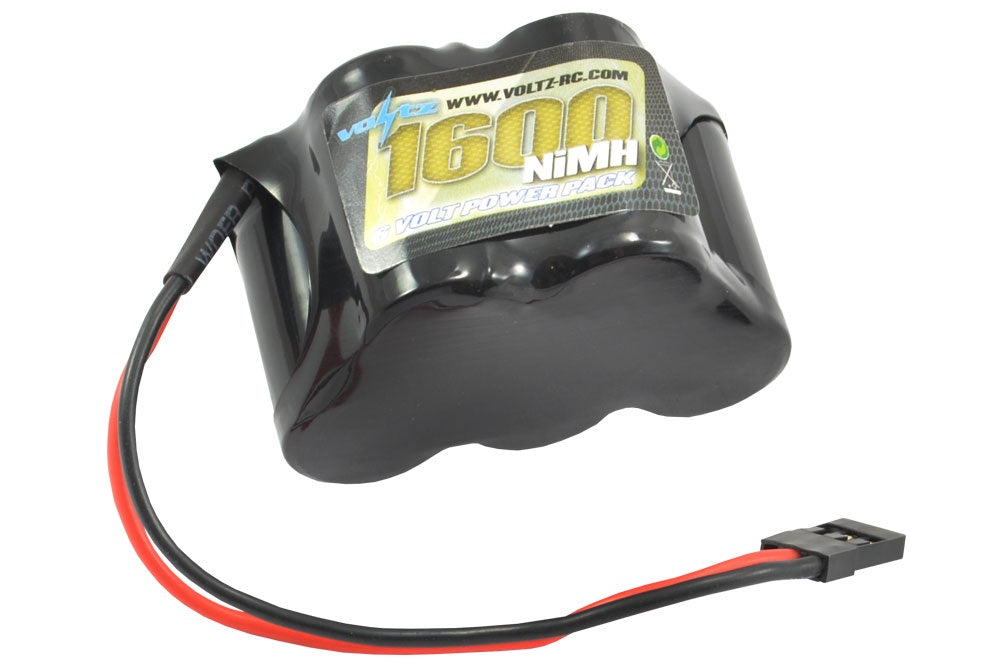 Voltz 1600Mah 6.0V Receiver Pack Hump(Jr Plug)